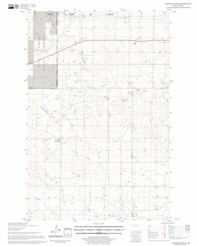 US Forest Service - Topo Grassy Butte SE, ND FSTopo Legacy digital map
