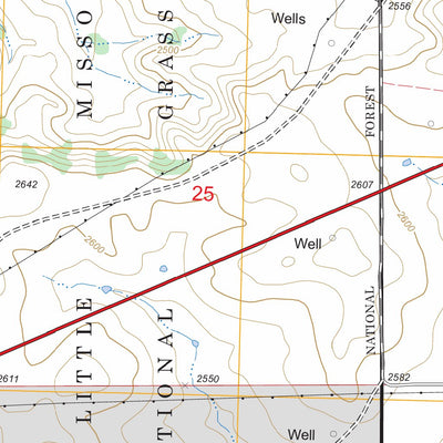 US Forest Service - Topo Grassy Butte SE, ND FSTopo Legacy digital map