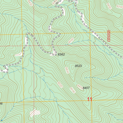 US Forest Service - Topo Grassy Lookout, NM FSTopo Legacy digital map