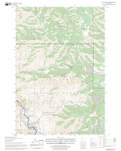 US Forest Service - Topo Grave Point, ID - OR FSTopo Legacy digital map