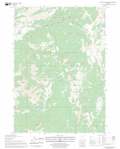 US Forest Service - Topo Gravel Mountain, WY FSTopo Legacy digital map