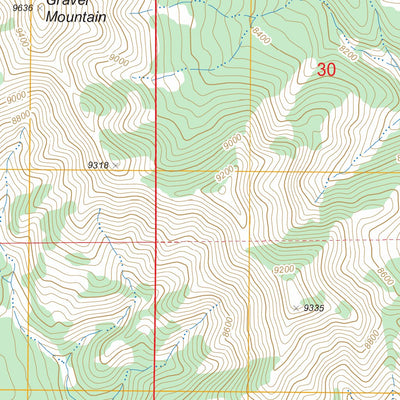 US Forest Service - Topo Gravel Mountain, WY FSTopo Legacy digital map
