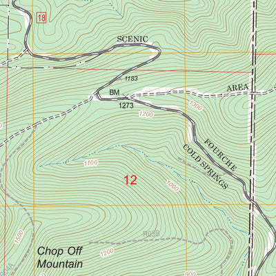 US Forest Service - Topo Gravelly, AR FSTopo Legacy digital map