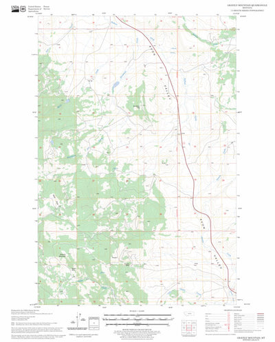 US Forest Service - Topo Gravely Mountain, MT FSTopo Legacy digital map