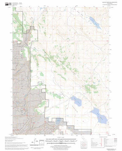 US Forest Service - Topo Graven Ridge, CA FSTopo Legacy digital map