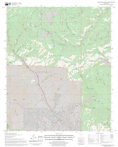 US Forest Service - Topo Graveyard Canyon, NM FSTopo Legacy digital map