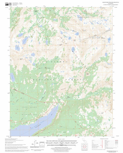 US Forest Service - Topo Graveyard Peak, CA FSTopo Legacy digital map