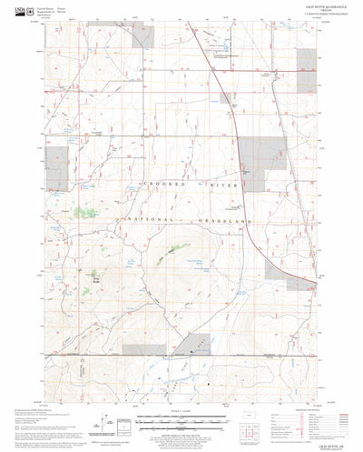 US Forest Service - Topo Gray Butte, OR FSTopo Legacy digital map