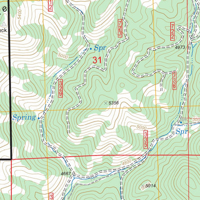 US Forest Service - Topo Graylock Butte, OR FSTopo Legacy digital map