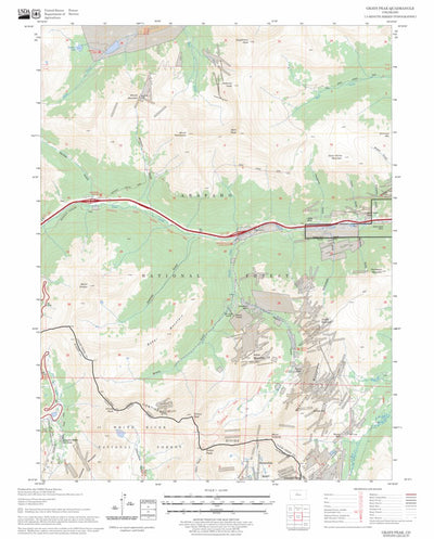 US Forest Service - Topo Grays Peak, CO FSTopo Legacy digital map