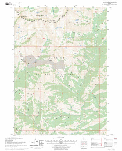 US Forest Service - Topo Grays Peak, ID FSTopo Legacy digital map