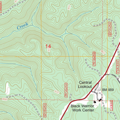 US Forest Service - Topo Grayson, AL FSTopo Legacy digital map