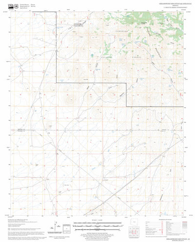 US Forest Service - Topo Greasewood Mountain, AZ FSTopo Legacy digital map