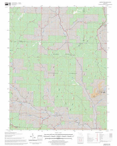 US Forest Service - Topo Greeley, MO FSTopo Legacy digital map
