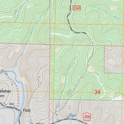 US Forest Service - Topo Greeley, MO FSTopo Legacy digital map