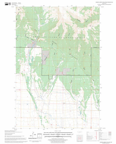 US Forest Service - Topo Green Ashly Gulch, MT FSTopo Legacy digital map