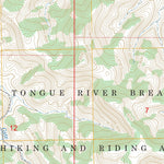 US Forest Service - Topo Green Creek, MT FSTopo Legacy digital map