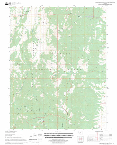 US Forest Service - Topo Green Monster Canyon, NV FSTopo Legacy digital map
