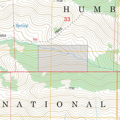 US Forest Service - Topo Green Mountain, NV FSTopo Legacy digital map