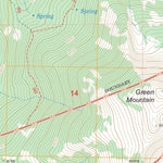 US Forest Service - Topo Green Mountain, NV FSTopo Legacy digital map