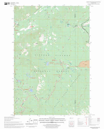US Forest Service - Topo Green Mountain, WA FSTopo Legacy digital map
