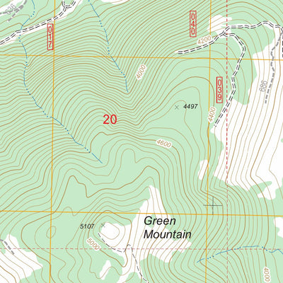 US Forest Service - Topo Green Mountain, WA FSTopo Legacy digital map