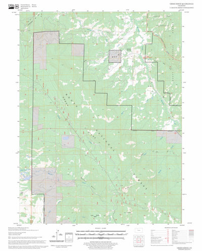 US Forest Service - Topo Green Ridge, CO FSTopo Legacy digital map