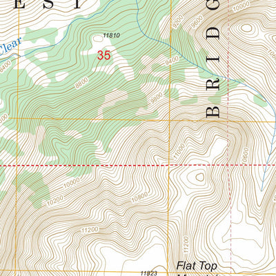 US Forest Service - Topo Green River Lakes, WY FSTopo Legacy digital map