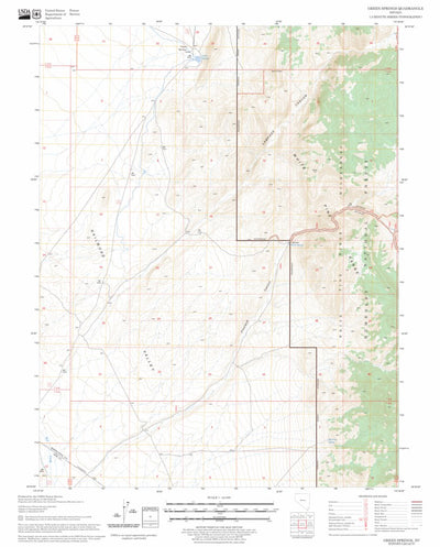 US Forest Service - Topo Green Springs, NV FSTopo Legacy digital map