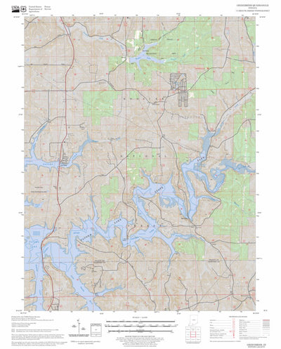 US Forest Service - Topo Greenbrier, IN FSTopo Legacy digital map