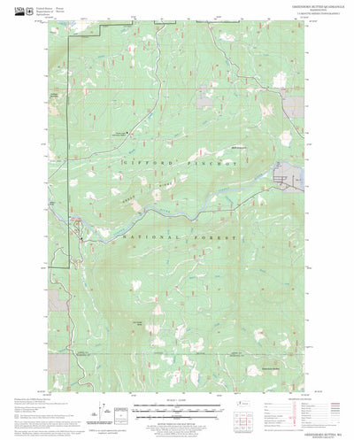 US Forest Service - Topo Greenhorn Buttes, WA FSTopo Legacy digital map