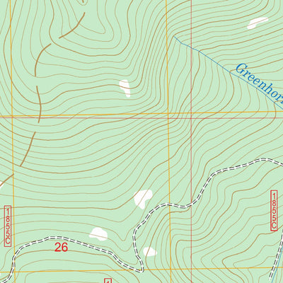 US Forest Service - Topo Greenhorn Mountain, MT FSTopo Legacy digital map