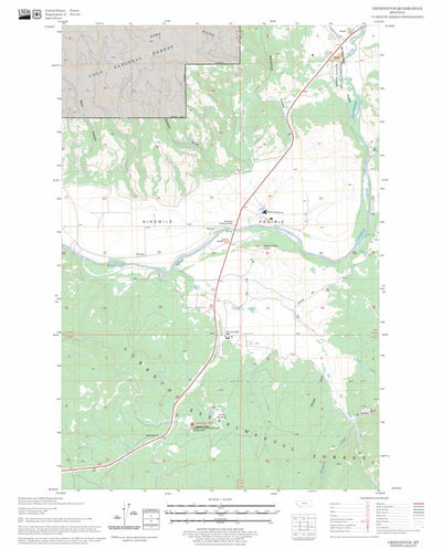 US Forest Service - Topo Greenough, MT FSTopo Legacy digital map