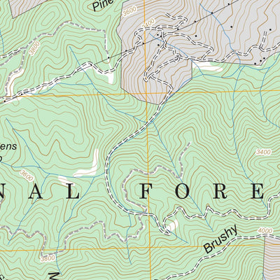 US Forest Service - Topo Greens Creek, NC FSTopo Legacy digital map