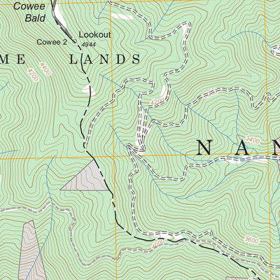 US Forest Service - Topo Greens Creek, NC FSTopo Legacy digital map