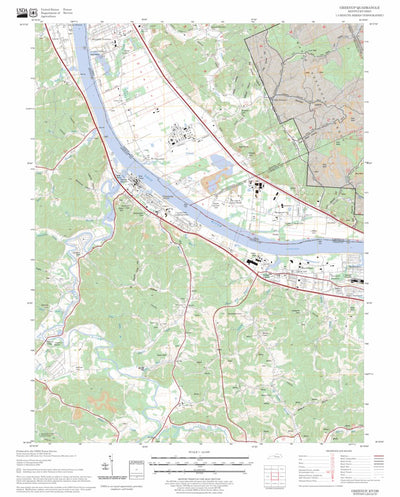 US Forest Service - Topo Greenup, KY - OH FSTopo Legacy digital map