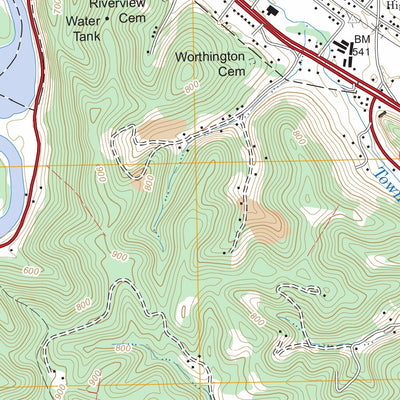 US Forest Service - Topo Greenup, KY - OH FSTopo Legacy digital map