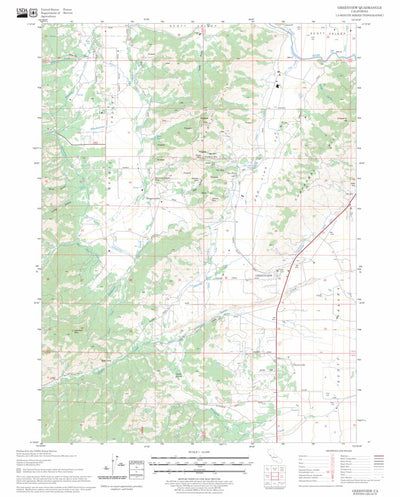 US Forest Service - Topo Greenview, CA FSTopo Legacy digital map