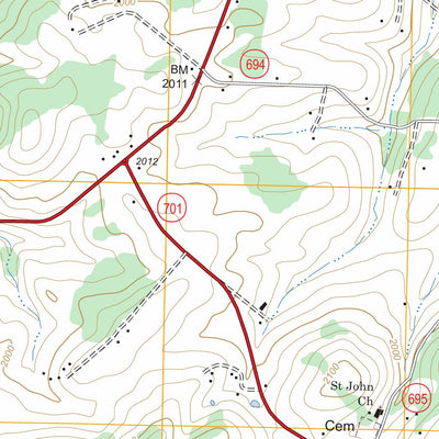 US Forest Service - Topo Greenville, VA FSTopo Legacy digital map