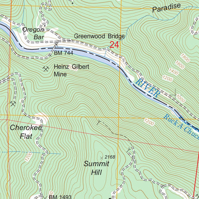 US Forest Service - Topo Greenwood, CA FSTopo Legacy digital map