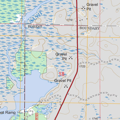 US Forest Service - Topo Greenwood Lake West, MN FSTopo Legacy digital map