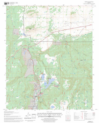 US Forest Service - Topo Greer, AZ FSTopo Legacy digital map