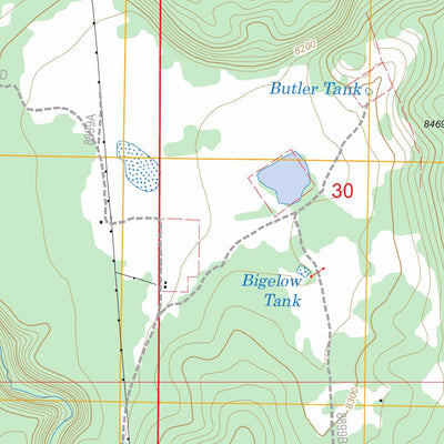 US Forest Service - Topo Greer, AZ FSTopo Legacy digital map