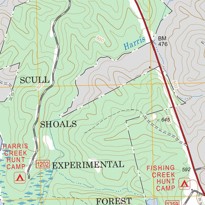 US Forest Service - Topo Greshamville, GA FSTopo Legacy digital map