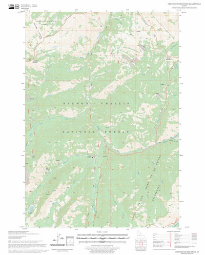 US Forest Service - Topo Greyhound Mountain, ID FSTopo Legacy digital map