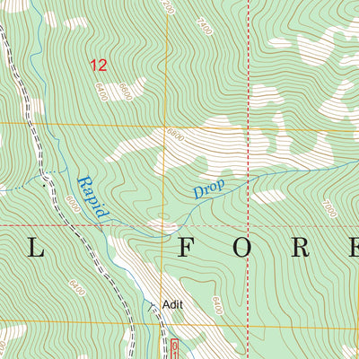 US Forest Service - Topo Greyhound Mountain, ID FSTopo Legacy digital map