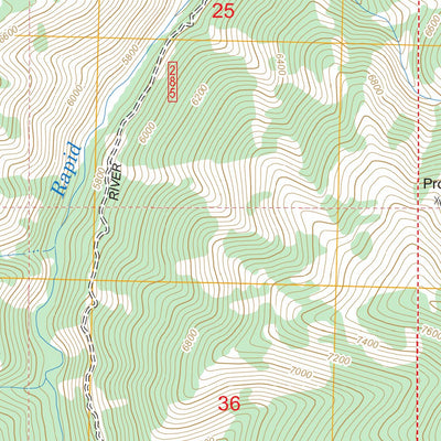 US Forest Service - Topo Greyhound Mountain, ID FSTopo Legacy digital map