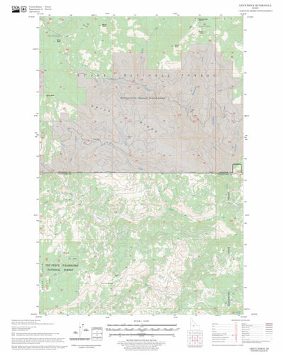 US Forest Service - Topo Grice Ridge, ID FSTopo Legacy digital map