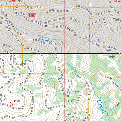 US Forest Service - Topo Grice Ridge, ID FSTopo Legacy digital map