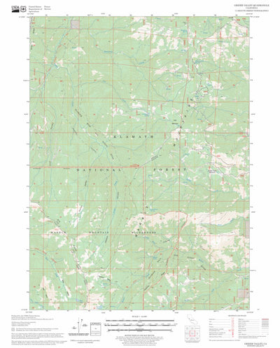US Forest Service - Topo Grider Valley, CA FSTopo Legacy digital map